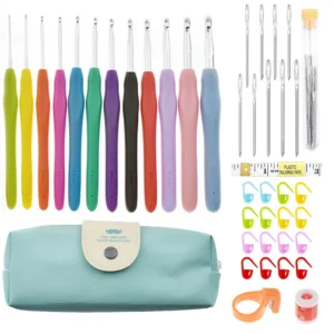 Knitting Kits - Aluminum Crochet Hooks with Storage