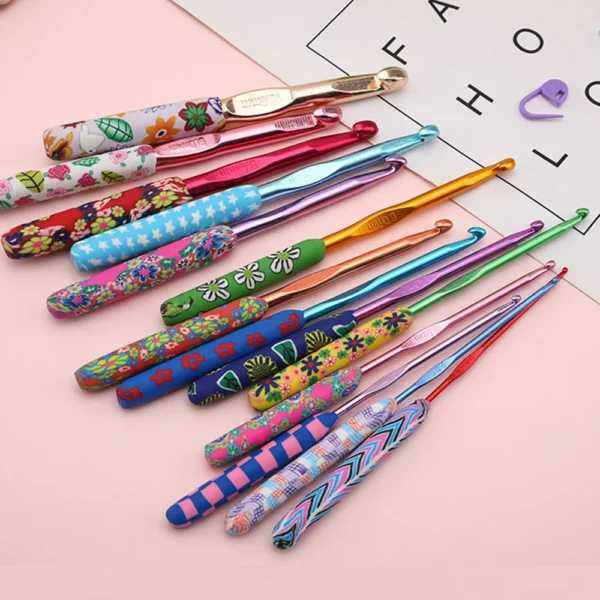 Knitting Kits Aluminum Crochet Hooks Set for DIY - Image 3